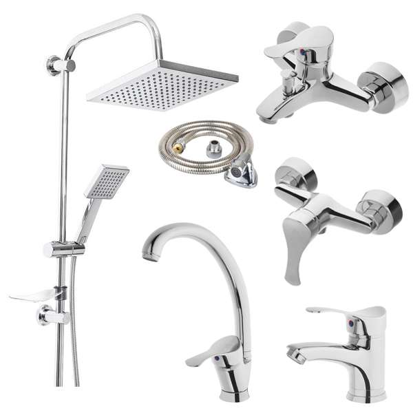 ست شیرآلات مدل K100 مجموعه 6 عددی