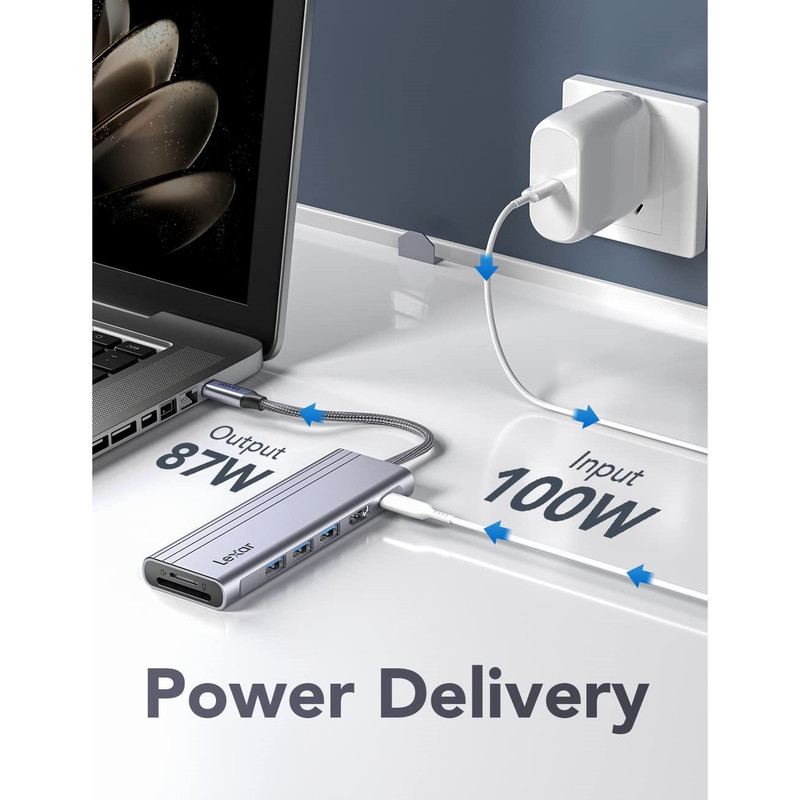 هاب 7 پورت USB-C لکسار مدل H31