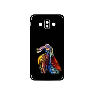MAHOOT Rainbow Hair Digital Art Cover Sticker for Samsung Galaxy J7 Duo