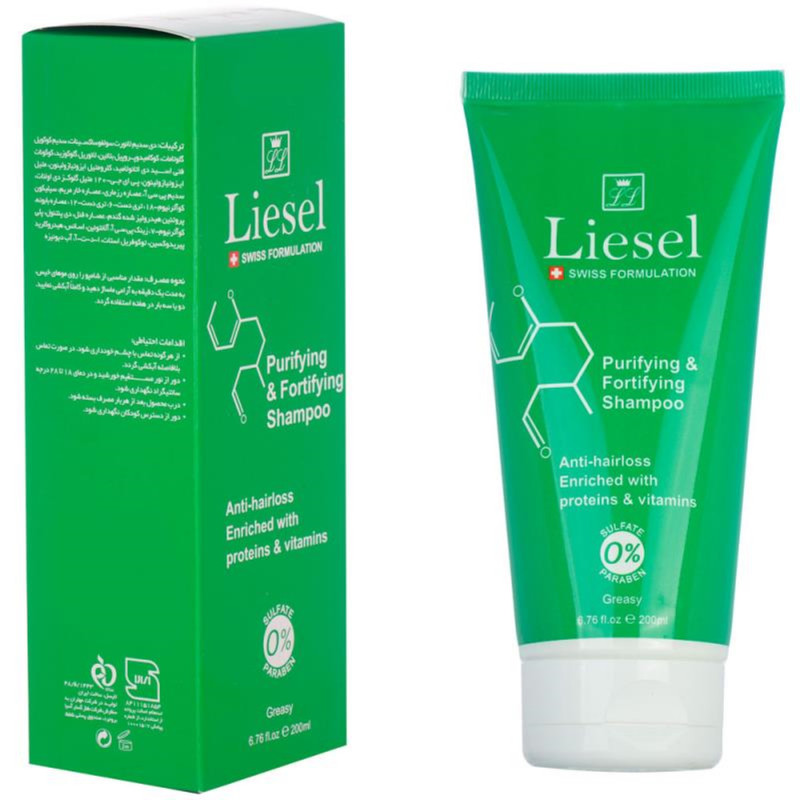 شامپو ضد ریزش مو لایسل مدل Purifying حجم 200 میلی لیتر بسته 2 عددی
