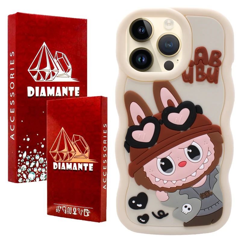 کاور دیامانته مدل Cream Rd مناسب برای گوشی موبایل اپل iPhone 15 Pro Max