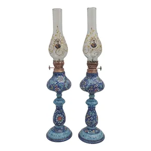 چراغ گرد سوز میناکاری کد C1002 بسته 2 عددی