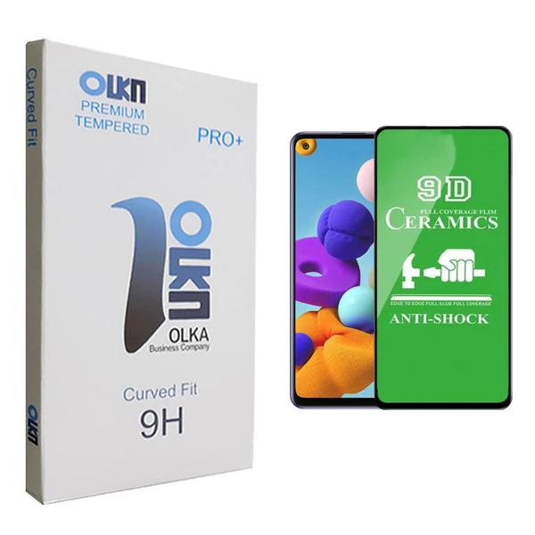 محافظ صفحه نمایش 9D الکا مدل +PRO مناسب برای گوشی موبایل سامسونگ Galaxy A21S
