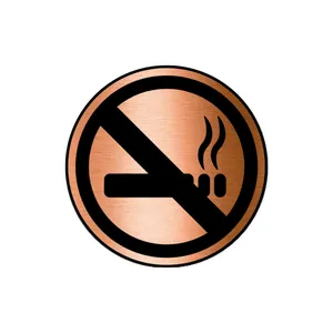 تابلو نشانگر آژنگ طرح کشیدن سیگار ممنوع کد NO-S-03