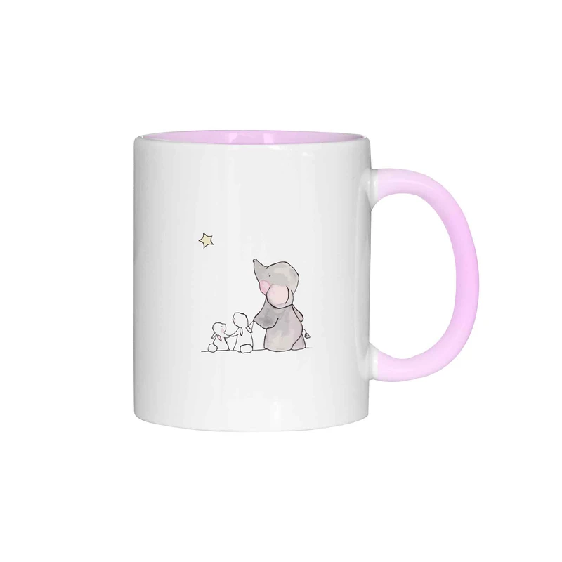 ماگ ژالینو طرح فیل و خرگوش کد 001