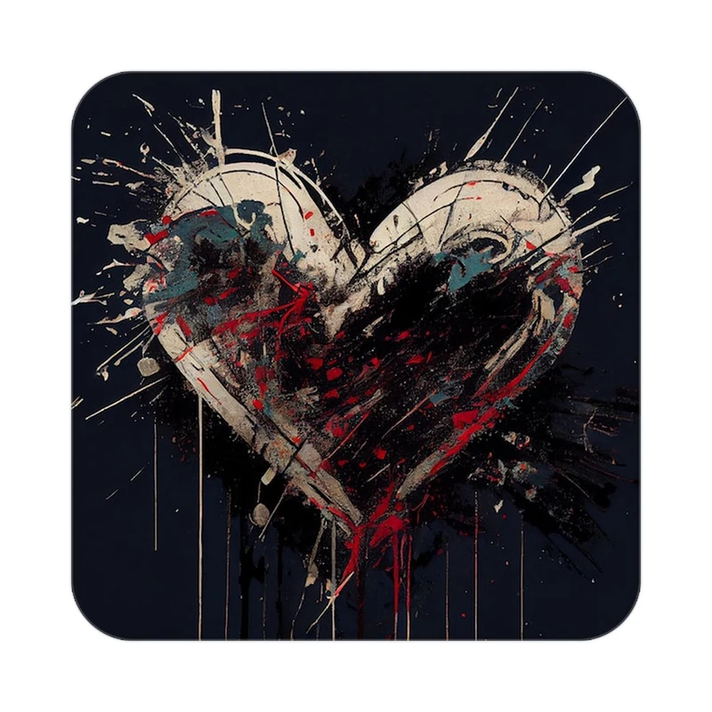 زیر لیوانی کاکتی مدل عاشقانه کد mp10054