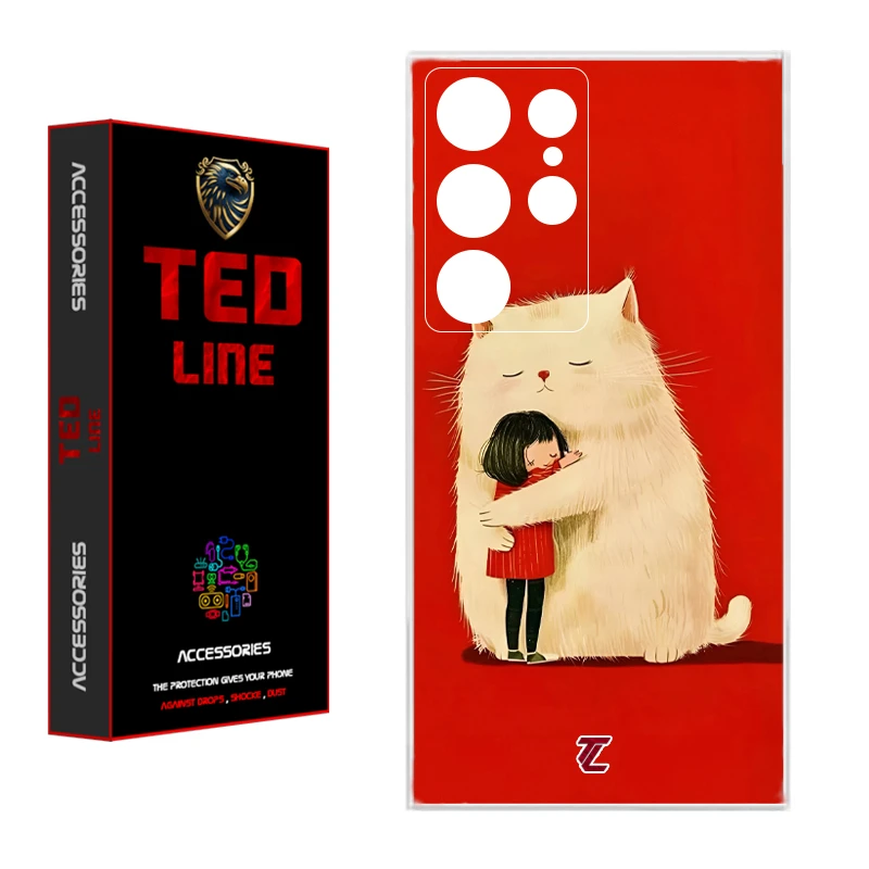 کاور تدلاین طرح گربه کد 1170 مناسب برای گوشی موبایل سامسونگ Galaxy S23 Ultra