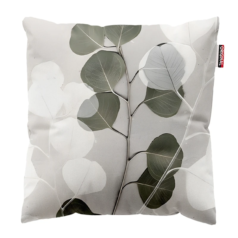 کوسن پاد آفرین مدل مینیمال طرح گل و برگ کد PK403308 سایز 40*40 سانتی متر