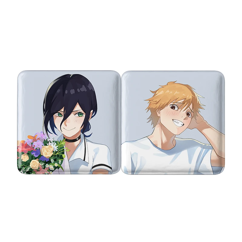 مگنت خندالو مدل دنجی و ریزه انیمه مرد اره ای Chainsaw man کد A139 مجموعه 2 عددی