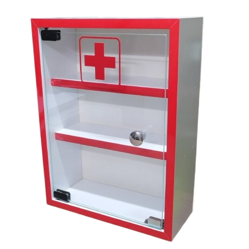 جعبه کمک‌های اولیه مدل درب شیشه ای