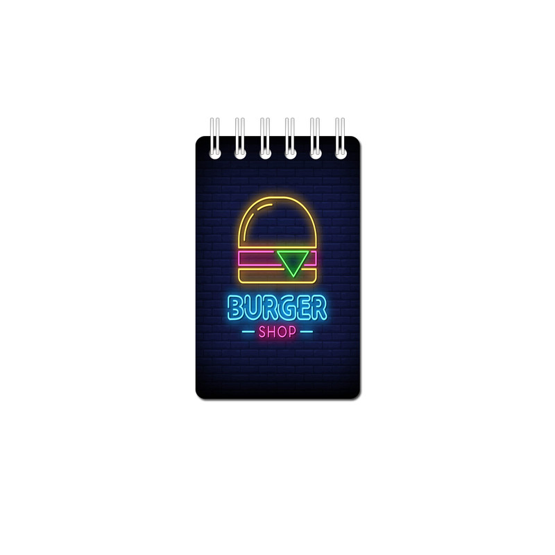 دفترچه یادداشت 50 برگ مدل همبرگر کد s526