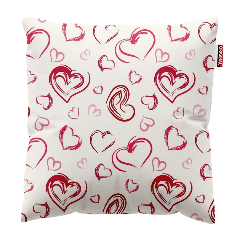  کوسن پاد آفرین طرح قلب کد 2881 سایز 30*30 سانتی متر