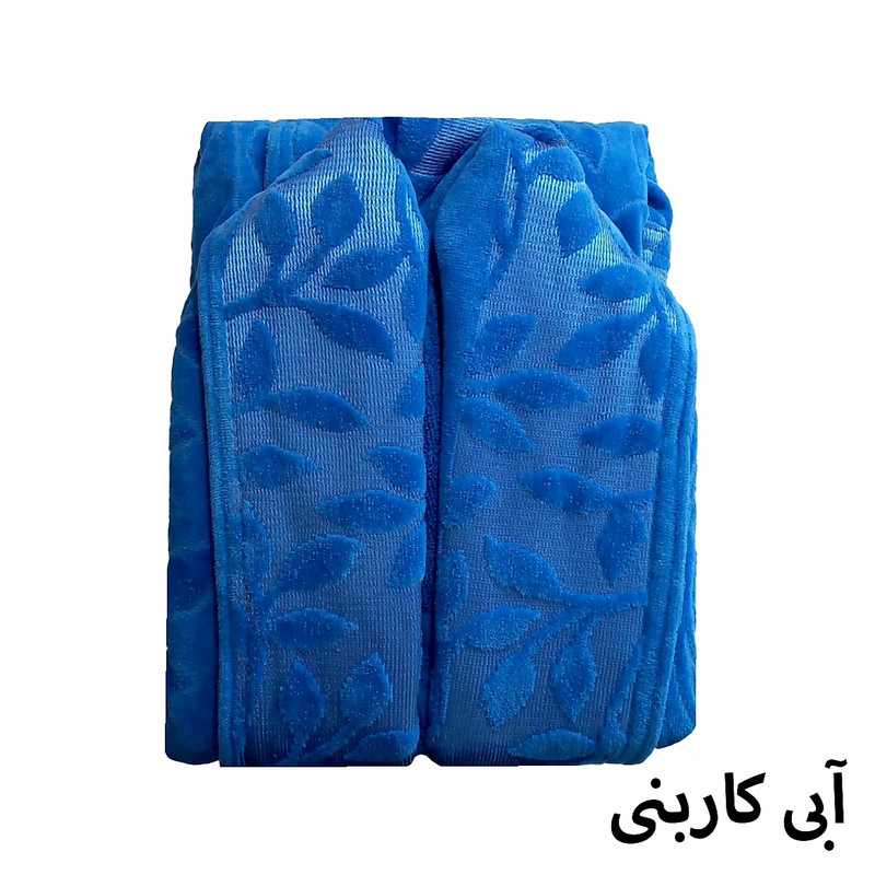 حوله پالتویی ارغوان مدل تن پوش برگ سایز 115