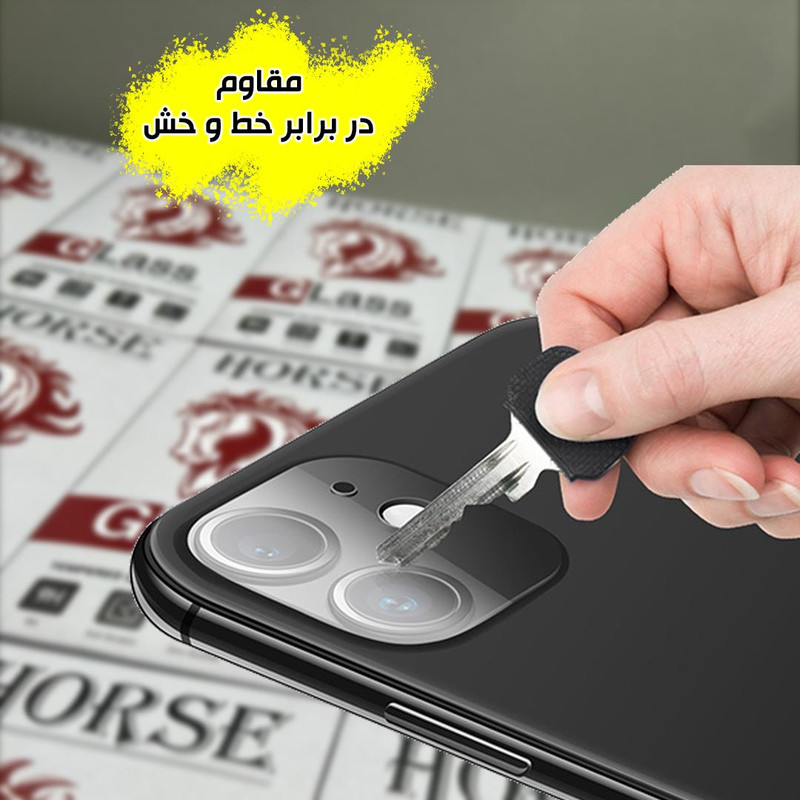 محافظ لنز دوربین شیشه ای هورس مدل LFUH20 مناسب برای گوشی موبایل شیائومی Redmi Note 15 Pro 5G