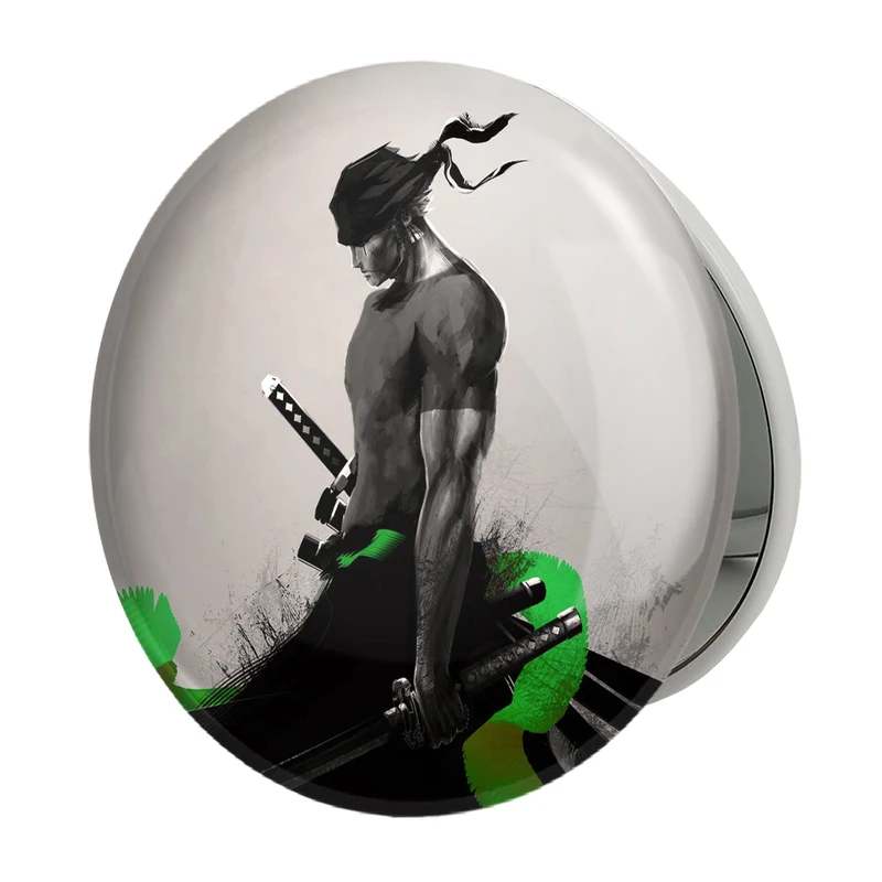 آینه جیبی خندالو طرح زورو انیمه وان پیس One Piece مدل تاشو کد 17247 