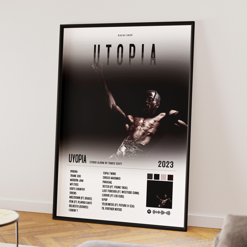 تابلو مدل موزیکال طرح آلبو تراویس اسکات Utopia