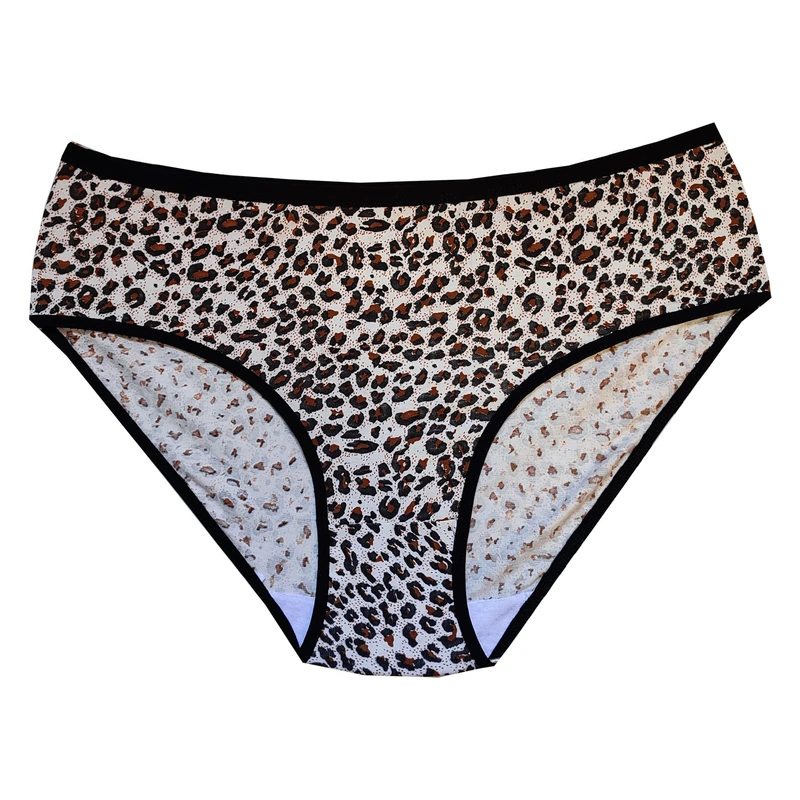 شورت زنانه مدل پنبه‌ای طرح پلنگی