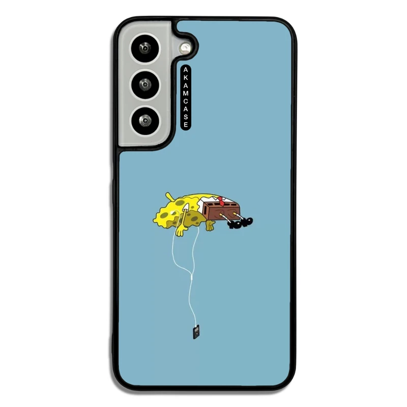 کاور آکام مدل AMC-WSGS22-SPONGE BOB1 مناسب برای گوشی موبایل سامسونگ Galaxy S22