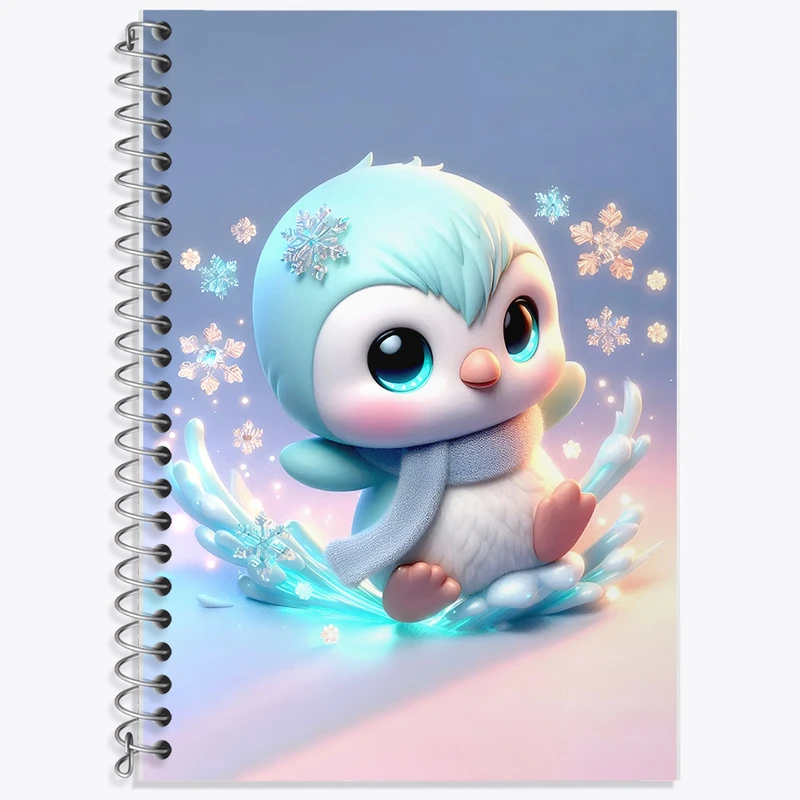 دفتر لغت 50 برگ خندالو طرح پنگوئن کیوت کد F5366