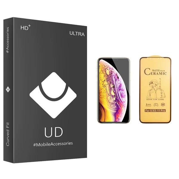 محافظ صفحه نمایش سرامیکی یو دی مدل ULTRA مناسب برای گوشی موبایل اپل iPhone XS