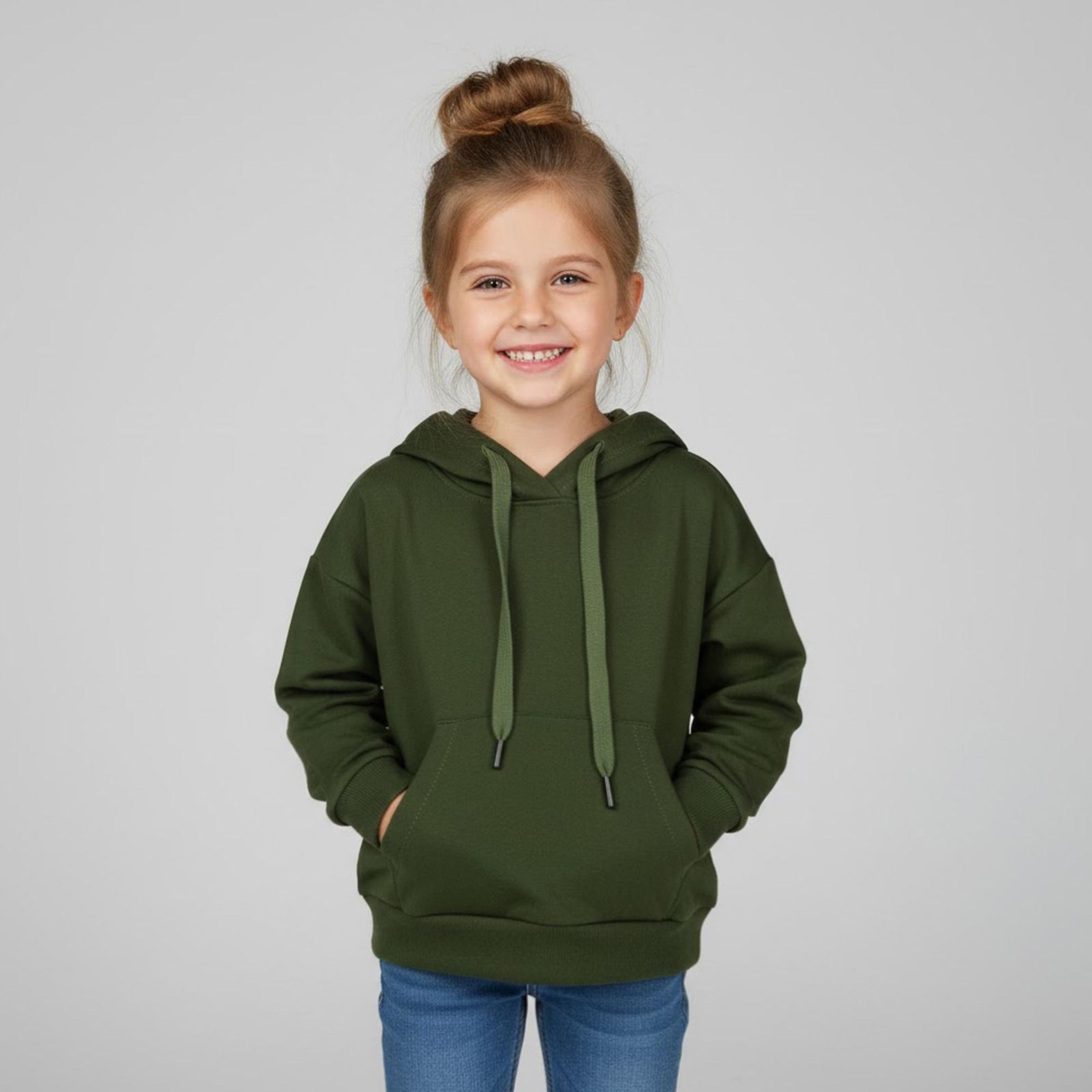 هودی بچگانه مادر مدل سیلوا رنگ سبز -  - 1