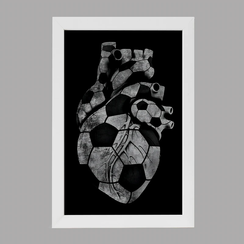 تابلو خندالو مدل قلب فوتبالی کد F4816