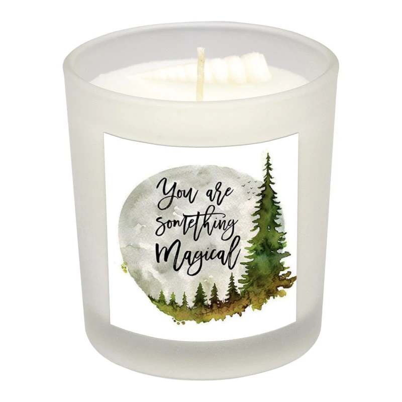 شمع لیوانی طرح تکست مدل D008-1