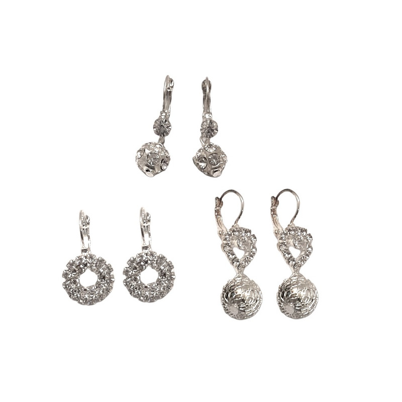 گوشواره دخترانه مدل DRI کد 04 مجموعه 3 عددی