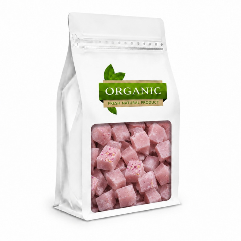 حبه قند گیاهی گل محمدی ارگانیک - 500 گرم