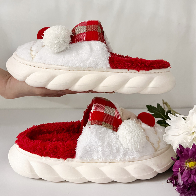 دمپایی حوله‌ای پاپا مدل بابانوئل کد 771