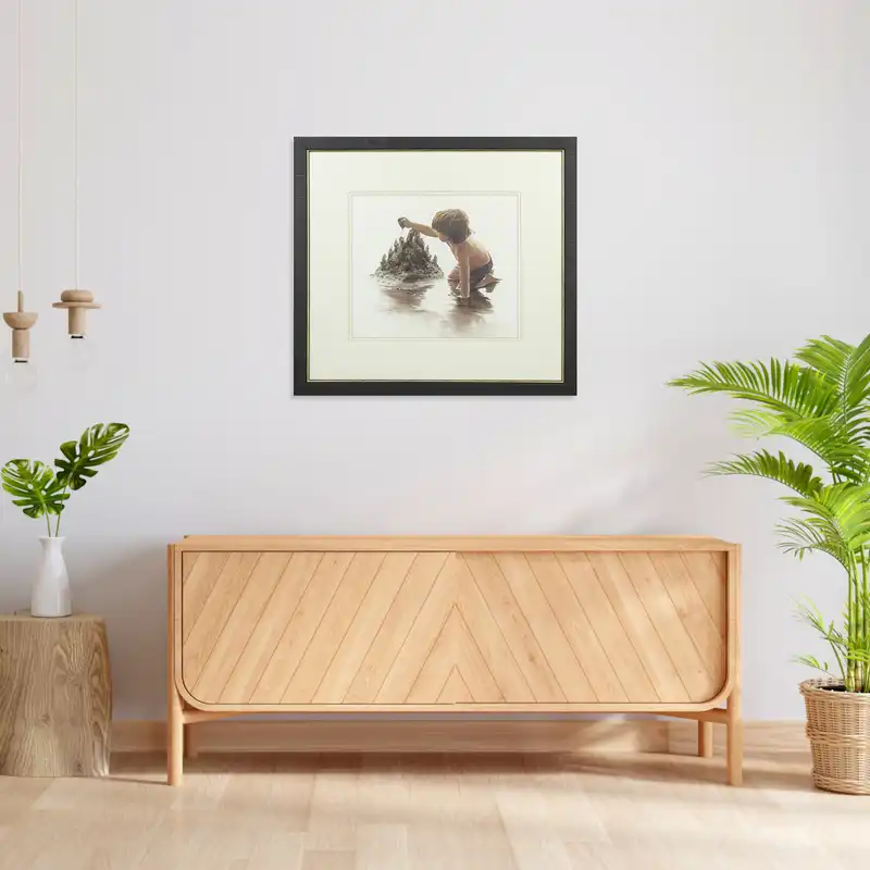 تابلو نقاشی مدادرنگی مدل بازی كودكانه