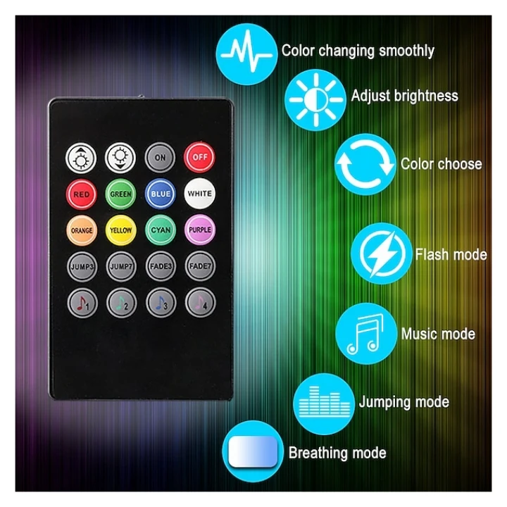 عکس شماره 8 : کیت نورپردازی داخل خودرو دریم لایت مدل musical