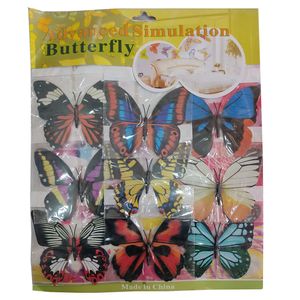 نقد و بررسی استیکر مدل پروانه برجسته درشت بسته 9 عددی توسط خریداران