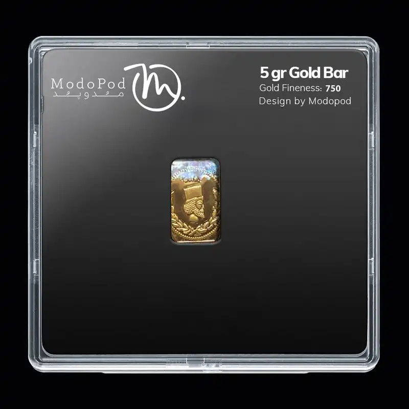 شمش طلا 18 عیار مدوپد مدل SG10093