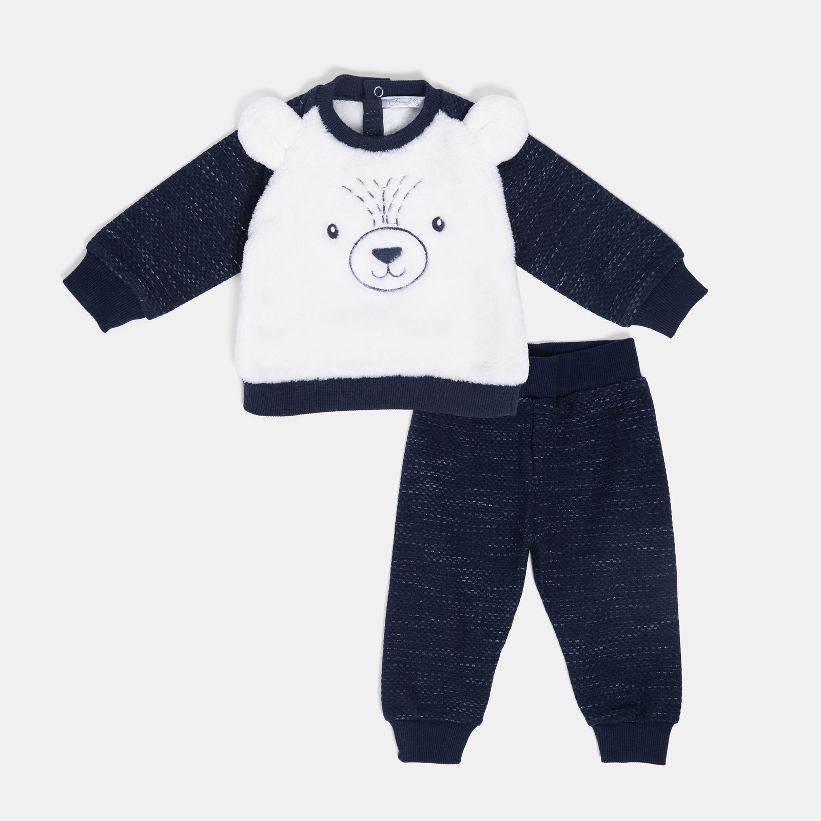 ست سویشرت و شلوار نوزادی پسرانه فیورلا مدل خرس قطبی کد 20506 -  - 1