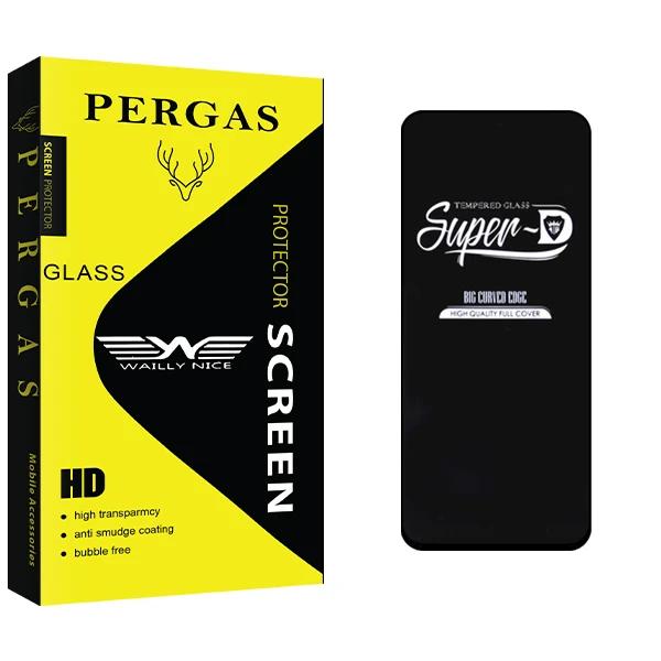 محافظ صفحه نمایش وایلی نایس مدل Pergas GlassSuper D مناسب برای گوشی موبایل شیائومی Note 10 promax