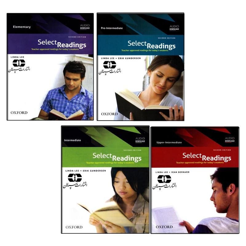کتاب Select Readings 2nd اثر Linda Lee and Erik Gundersen انتشارات سپاهان چهار جلدی