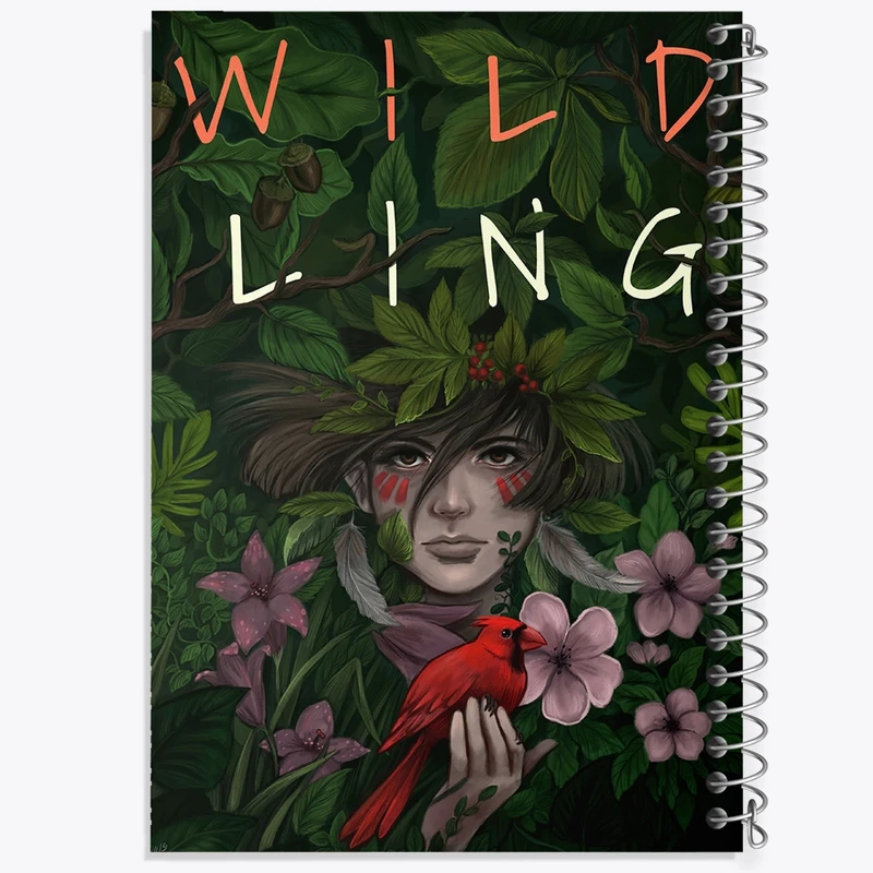 دفتر مشق 50 برگ خندالو طرح Wild ling کد F687