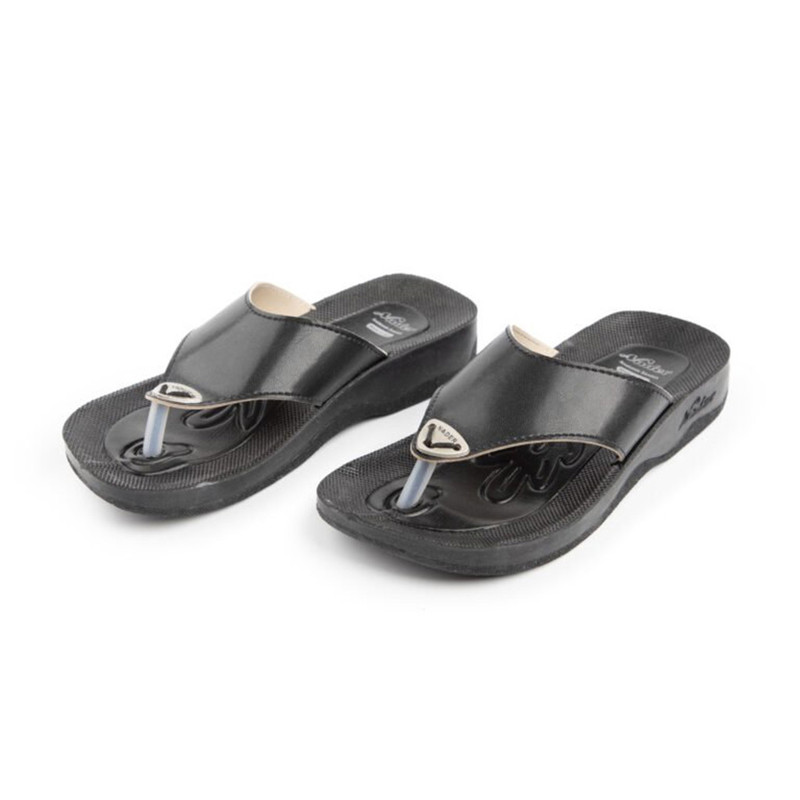 دمپایی لاانگشتی زنانه نادر کد 771 رنگ مشکی