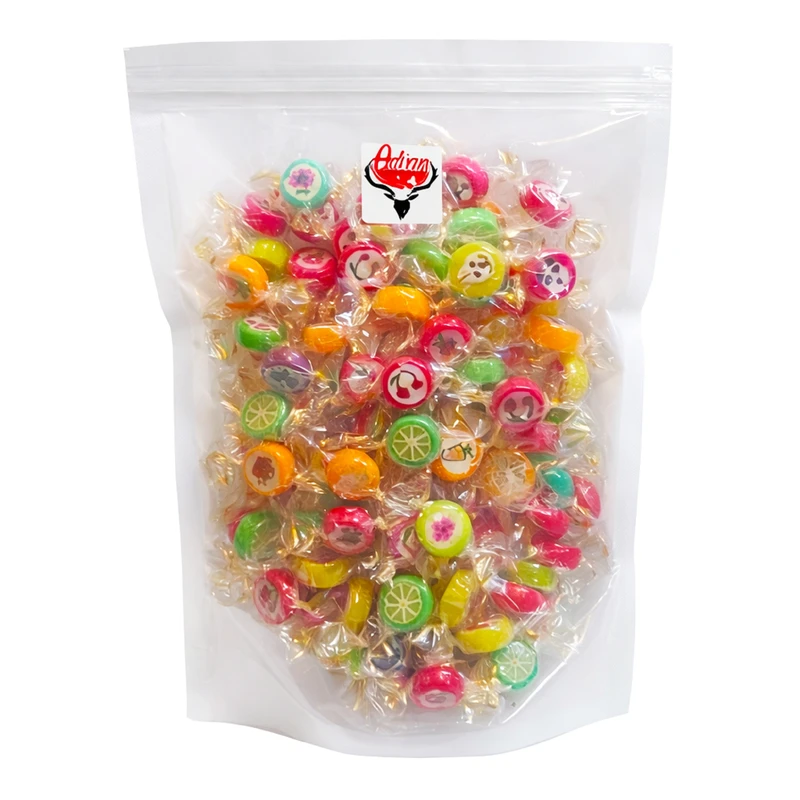 آبنبات با طعم میوه مخلوط لاکچری دست ساز آدرین - 500 گرم