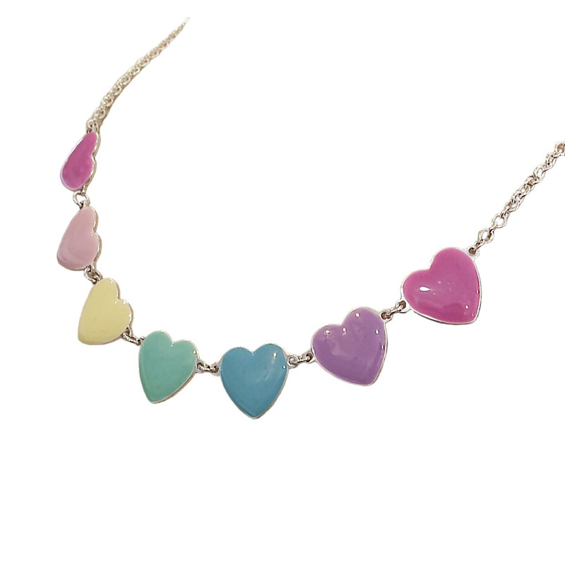 گردنبند دخترانه مدل قلب کد R01 گردنبند دخترانه مدل قلب کد R01