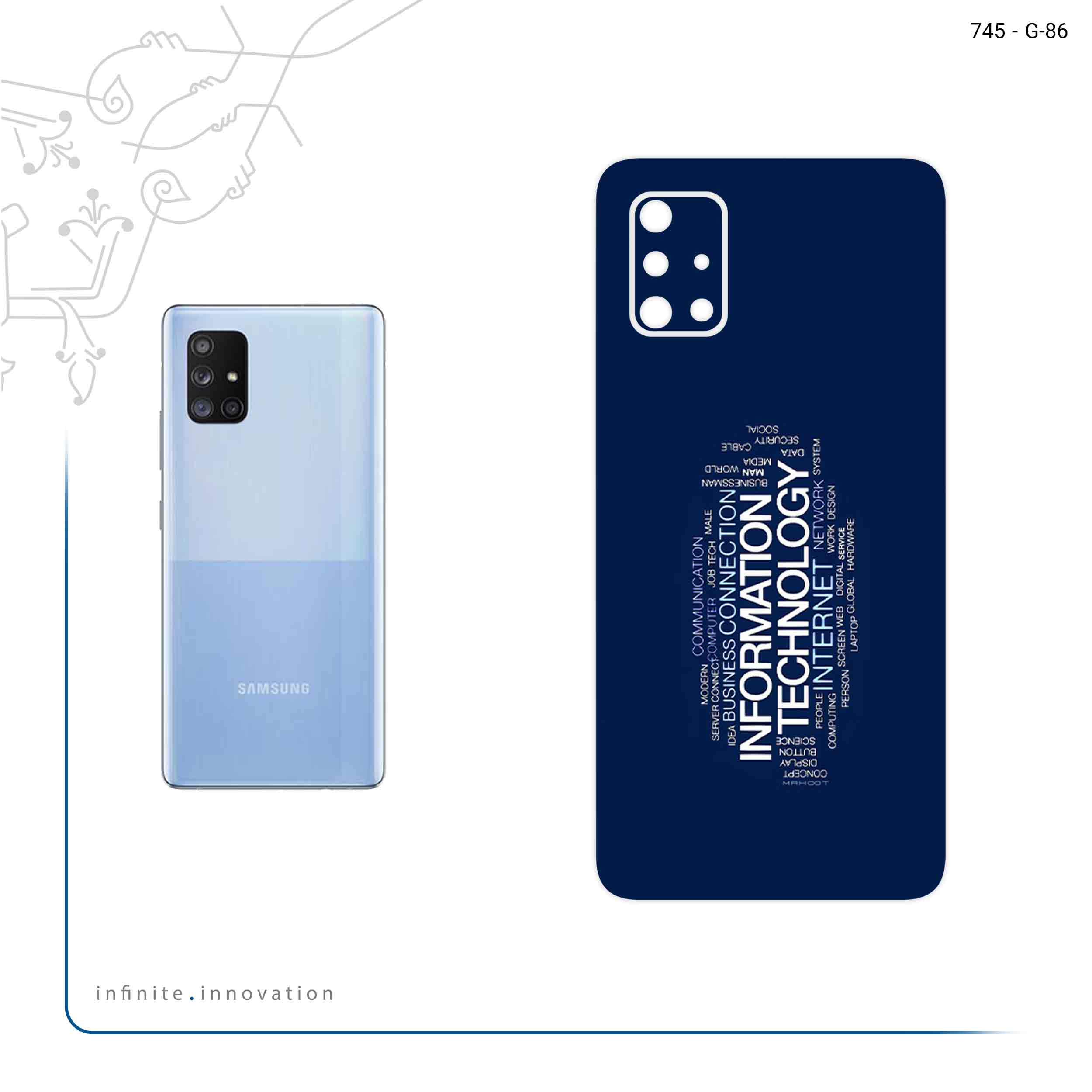 برچسب پوششی ماهوت مدل IT Science مناسب برای گوشی موبایل سامسونگ Galaxy A71 5G