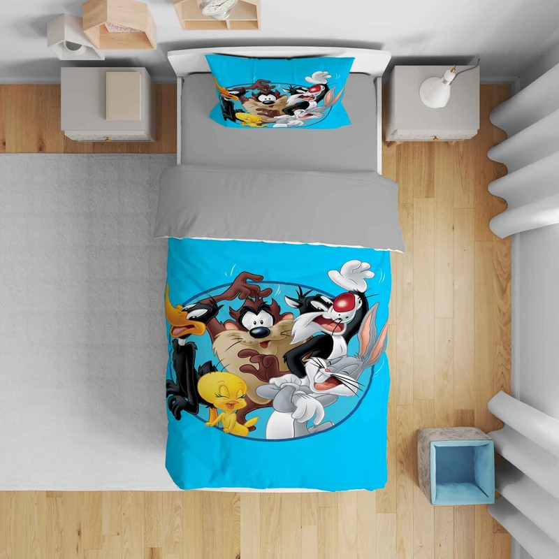 سرویس روتختی مدل کارتونی 5417 تک نفره 5 تکه