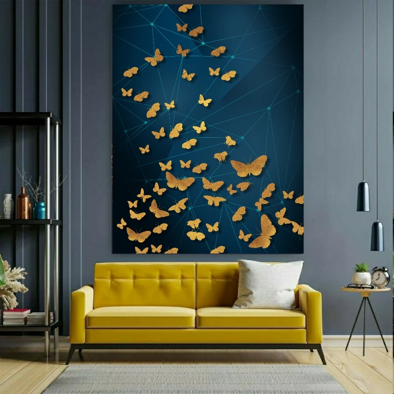  تابلو بوم طرح مدرن مدل پروانه ها کد BK1707