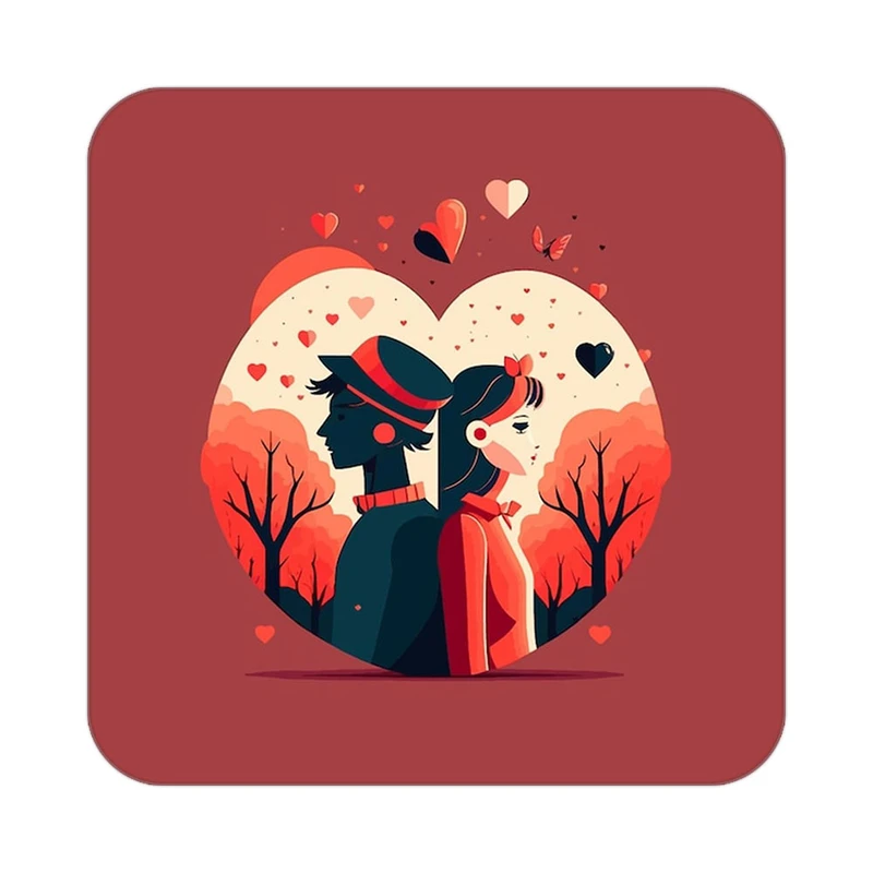 زیر لیوانی کاکتی مدل عاشقانه کد mp11238