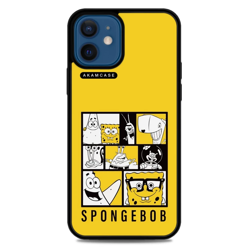 کاور آکام مدل AMC-WA12M-SPONGE BOB3 مناسب برای گوشی موبایل اپل iPhone 12 Mini