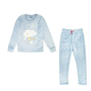 ست سویشرت و شلوار دخترانه جی بی سی مدل مخملی sky