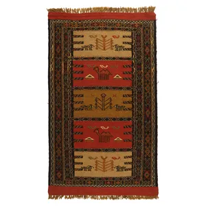 گلیم دستبافت دومتری کد 140401