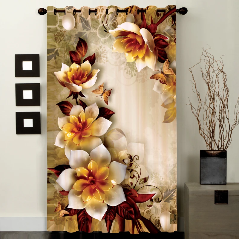 پرده رنس مدل CC1-50823 سایز 138x290سانتی متر 