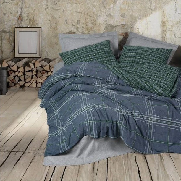 سرویس ملحفه 2 نفره 4 تکه کاتن باکس مدل Natureforce Isola Mavi